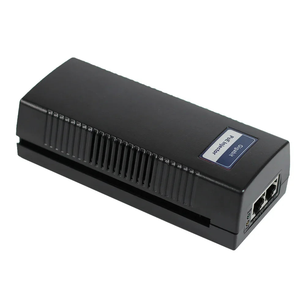 Injector PoE con opciones de energía y enchufe