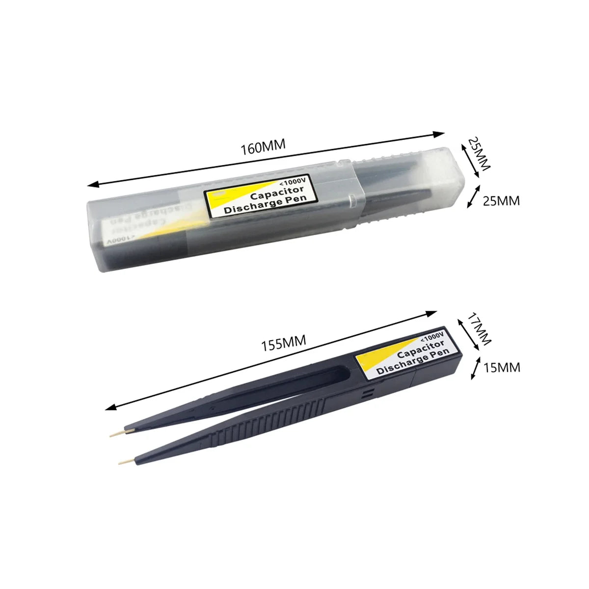 Stylo de décharge de condensateur avec boîte de rangement