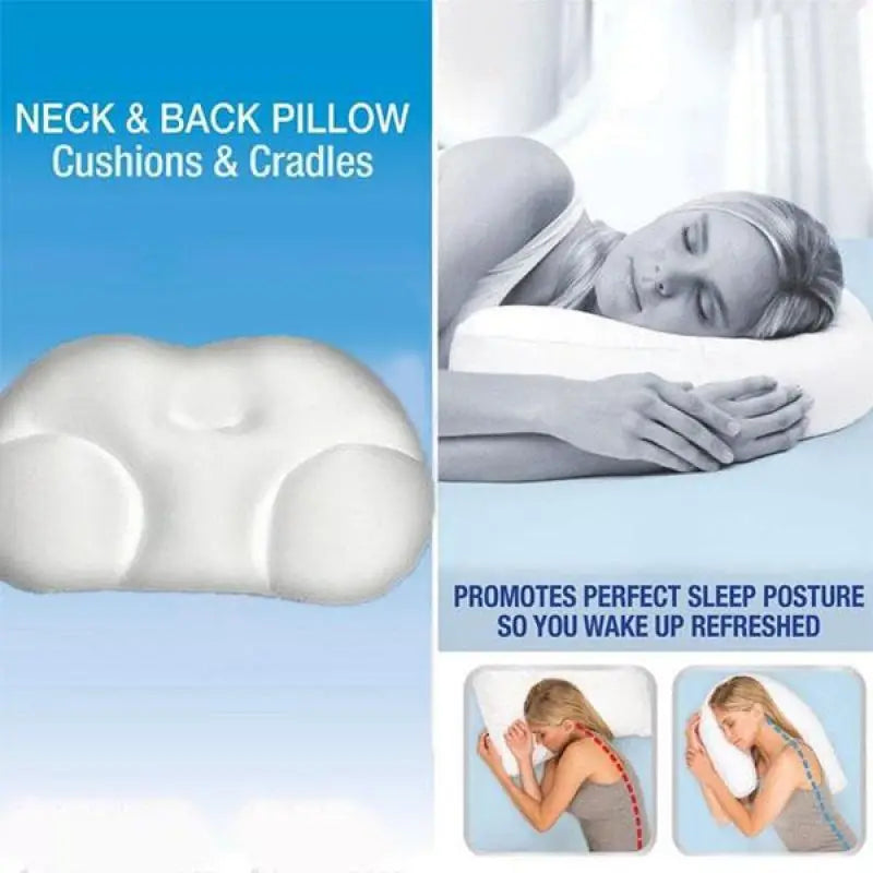 Clearance_All-round Egg Shaped Cloud Pillow Soft Bed Pillow Nursing Pillow 3D Ergonomic Sleeping Memory Foam Egg Shaped Ergonomi