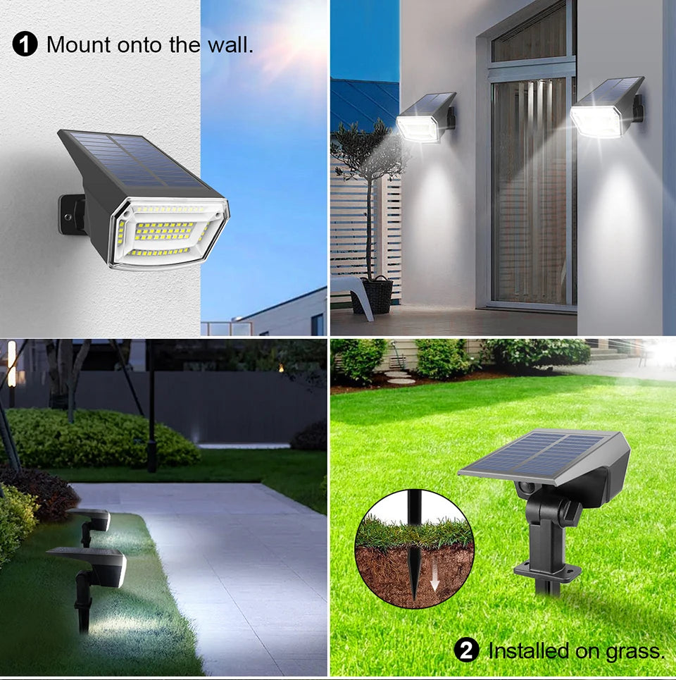 Solar Garden Spotlight with Three Brightness Modes
