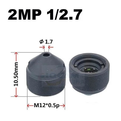 6mm pinhole lens 2.0 MegaPixel HD CCTV M12 Mount 1/3" Image Format F2.0 Fixed Iris,60Degree Horizontal Viewing Angle
