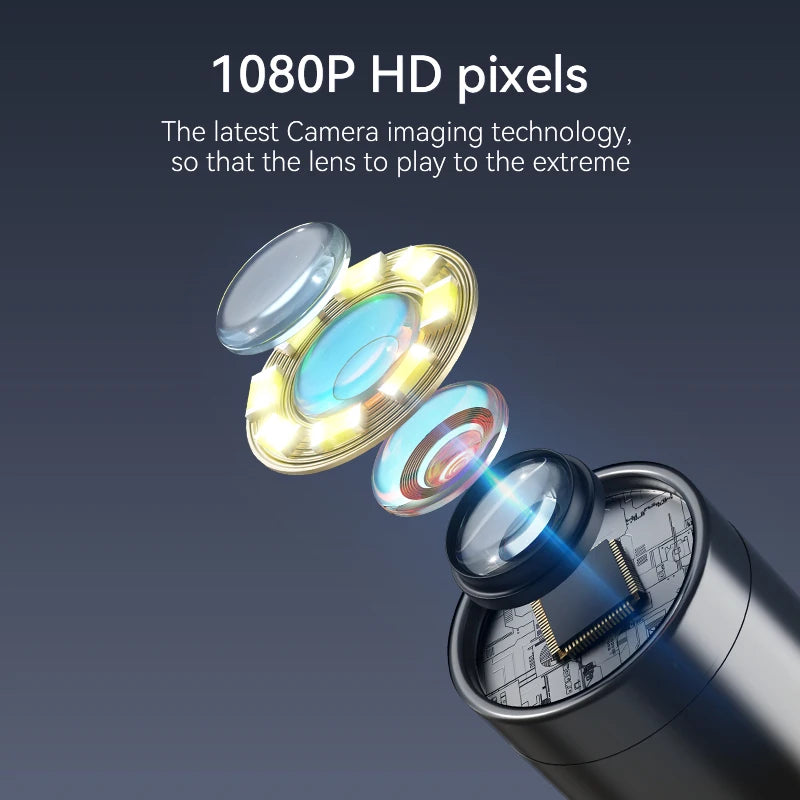 1080P Industrial Endoscope Camera with 4.3" IPS Screen