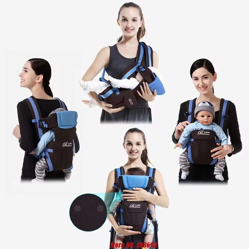 Baby Sling Carrier 4‑in‑1 Ergonomic Baby Backpack