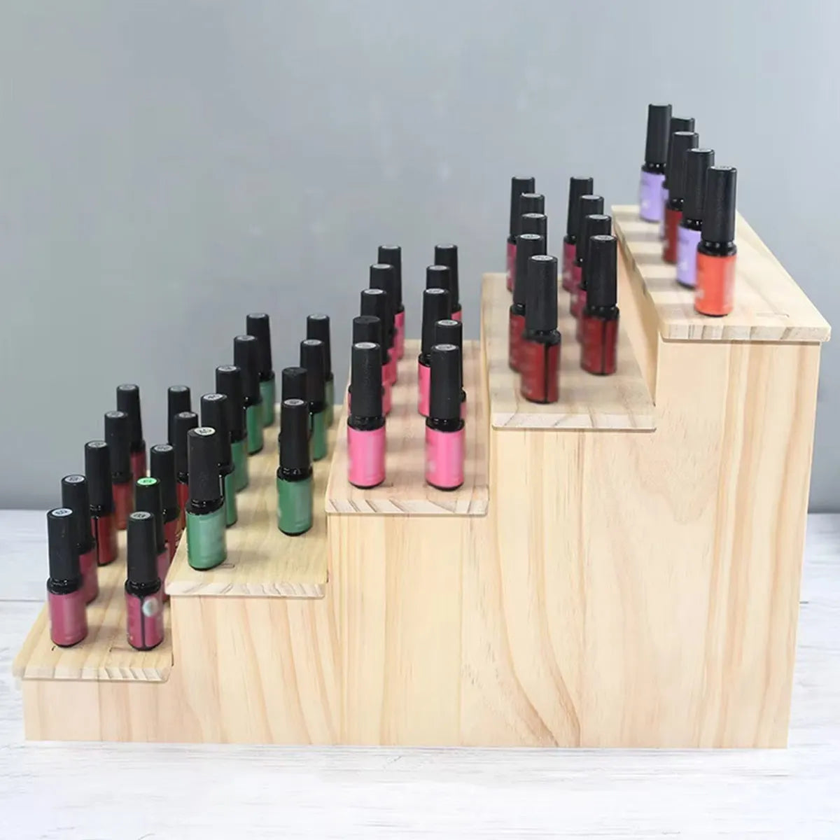 Wooden Tiered Display Stand, Two to Five Levels