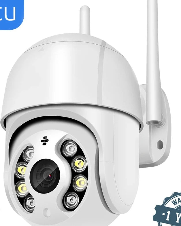 8MP 4K WiFi PTZ IP Camera with Auto Tracking and Two-Way Audio