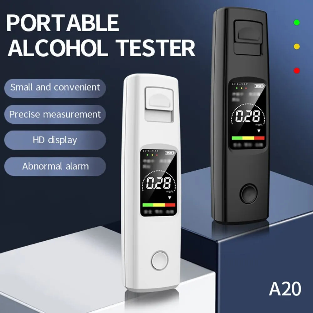 Alkoholometer, profesionalni, visoko občutljivi alkotester, brezkontaktni alkoholometer tipa C, prenosni alkotester za polnjenje