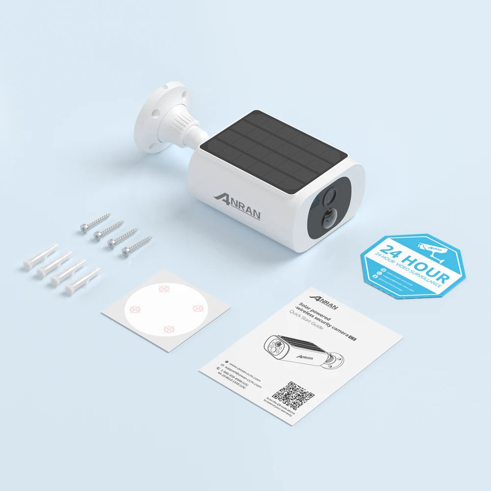 ANRAN 2K Solar Wireless Outdoor Security Camera 4-Pack