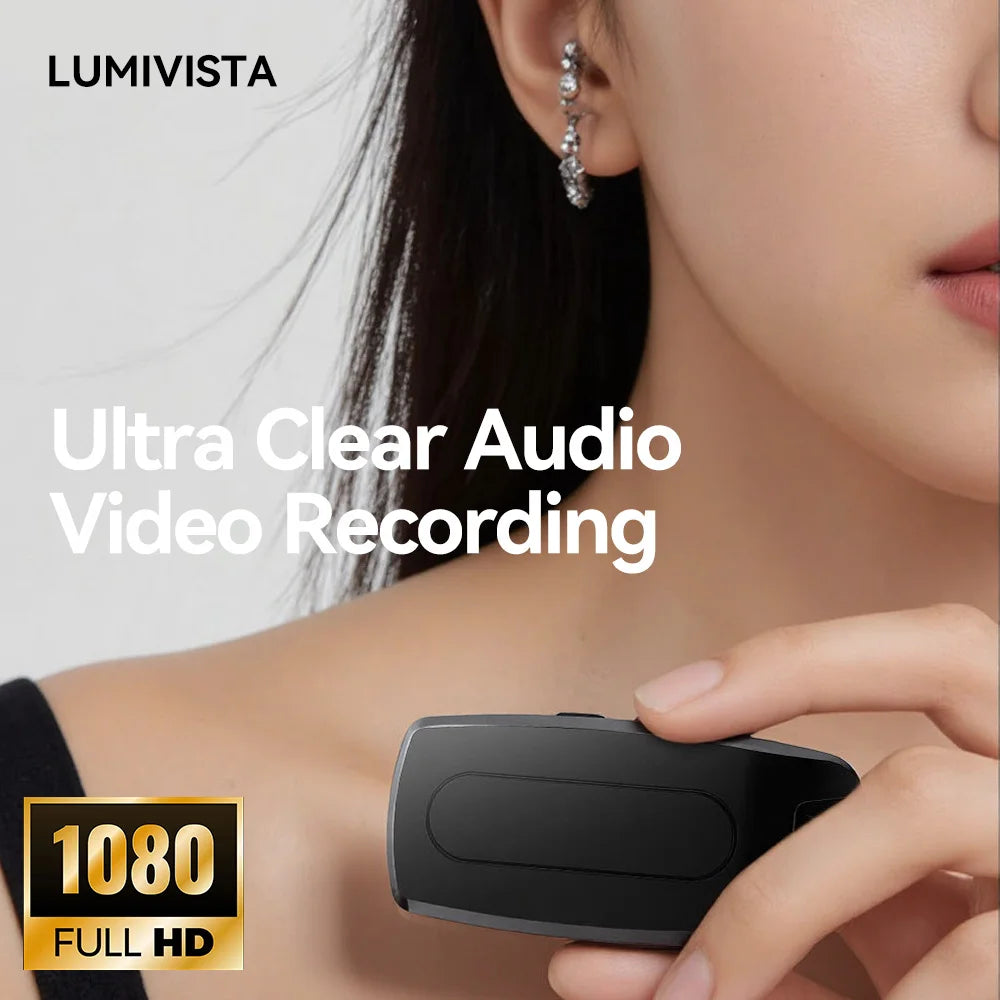 Caméra Mini Portable 1080P pour Enregistrement Clair et Discret