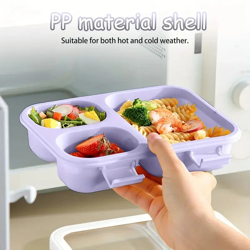 Stackable Bento Lunch Box with Carry Handles