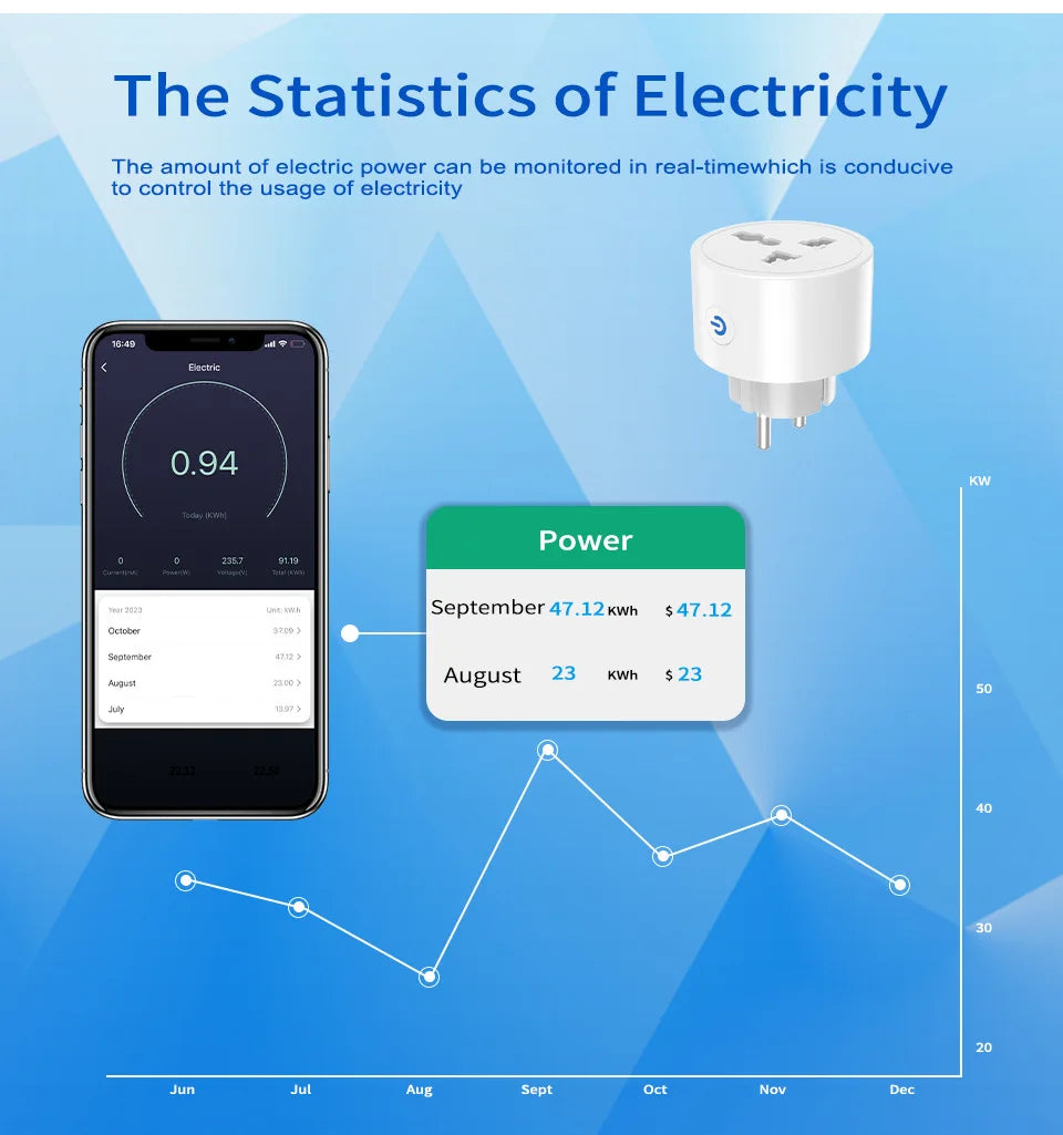 Tuya Wi-Fi Smart Plug Adapter - Regional Options