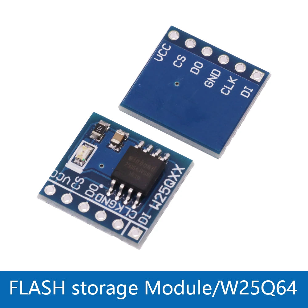 W25Q SPI Flash Memory Module - 32, 64 or 128 Mbit