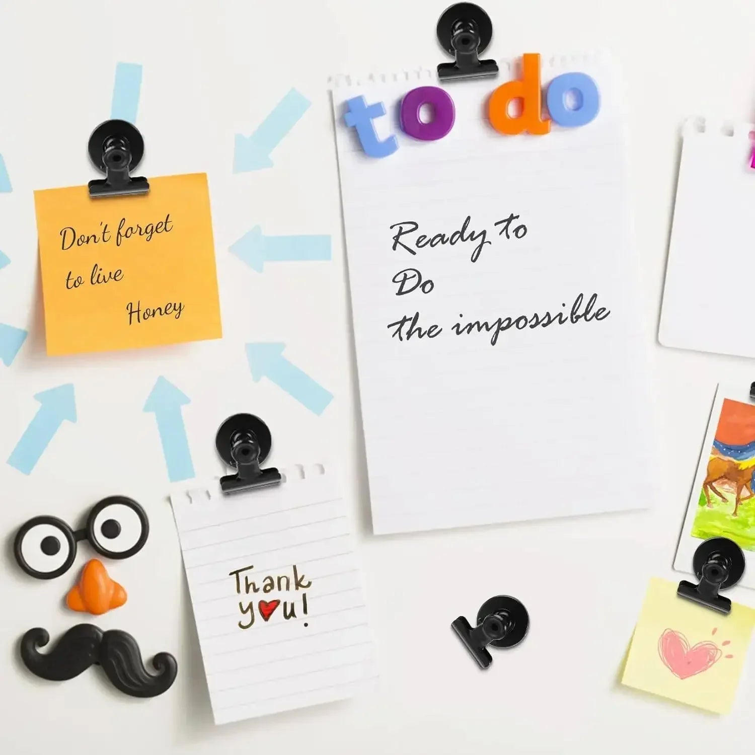 Strong Magnets Magnetic Clips Bulldog Clips Heavy Duty Magnetic Clips Perfect for Whiteboard Magnets Photo Displays Home