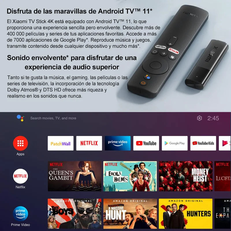 Xiaomi Smart TV Stick 4K Android Streaming Dongle