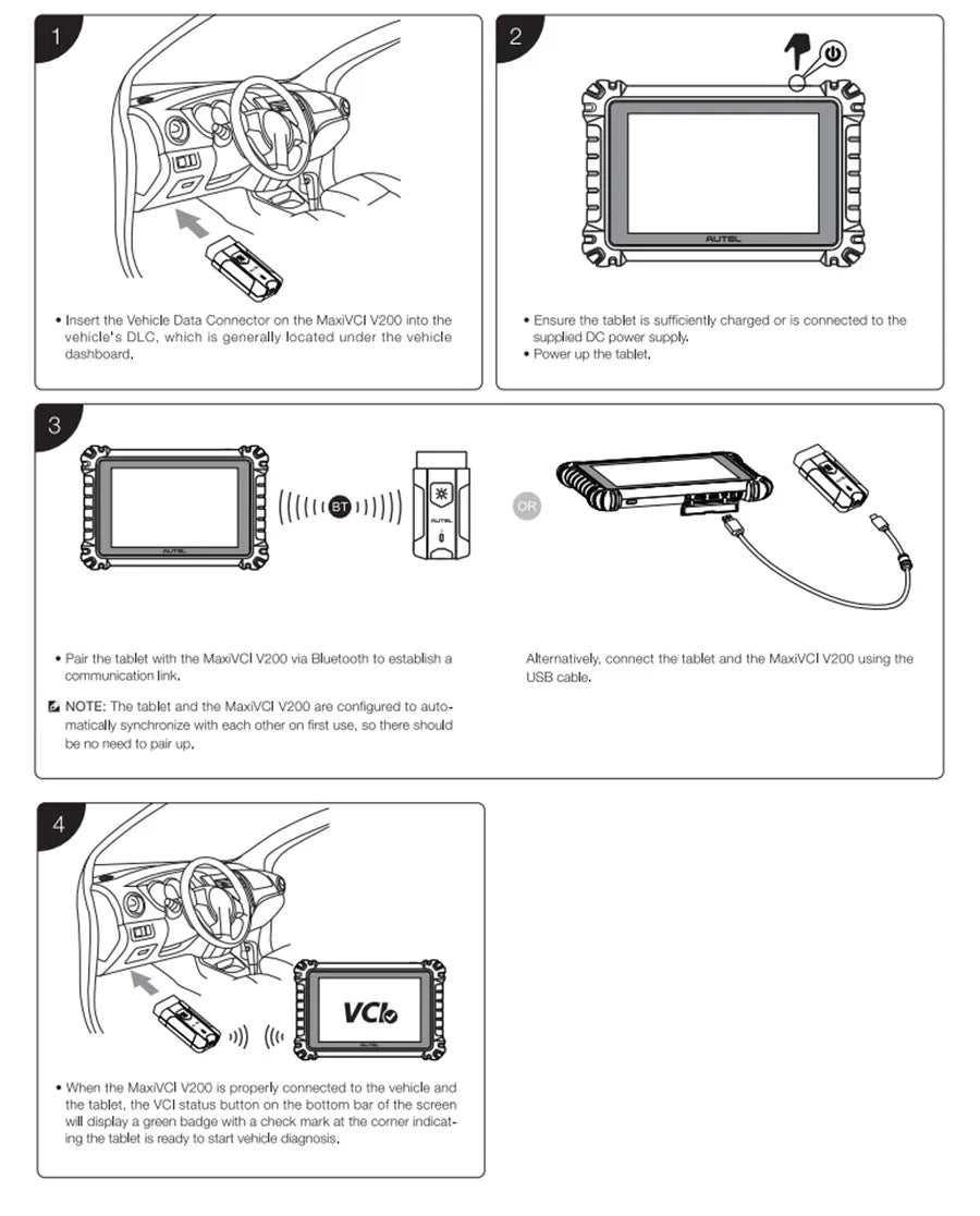 Autel MaxiVCI VCI 200 Bluetooth Vehicle Communication Interface