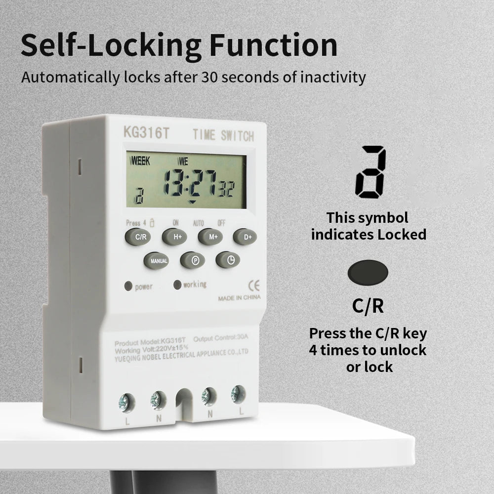 220V Programmable Timer Switch Module