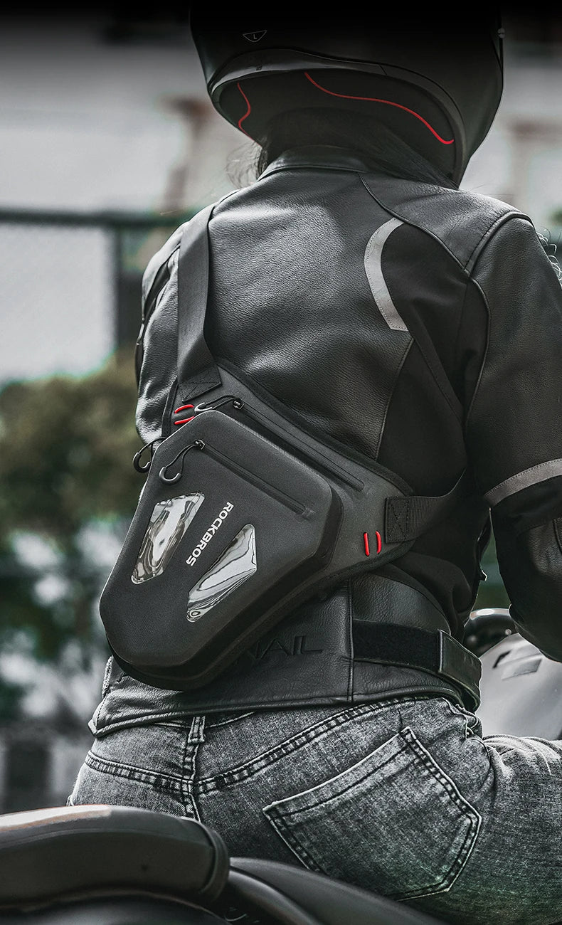 Motorrad Reflektierende Beintasche Verstellbarer Taillen- & Umhängegurt