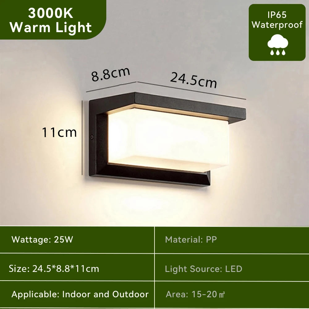 Lampa ścienna LED, różne warianty ciepłego i chłodnego białego światła