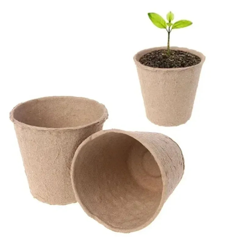 Pulp Seed-Starting Pots, 20–200-Piece Packs