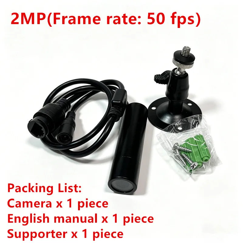 IP66 Waterproof Mini Bullet CCTV Camera, 8MP 100° View