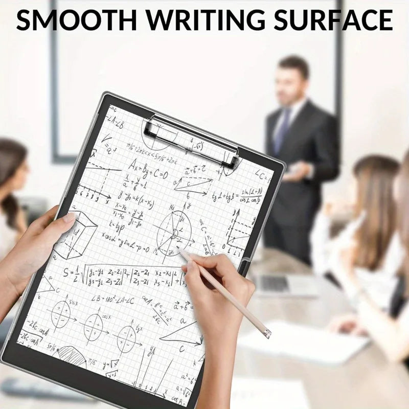 Storage Clipboard with Clear Top Panel and Two Boxes