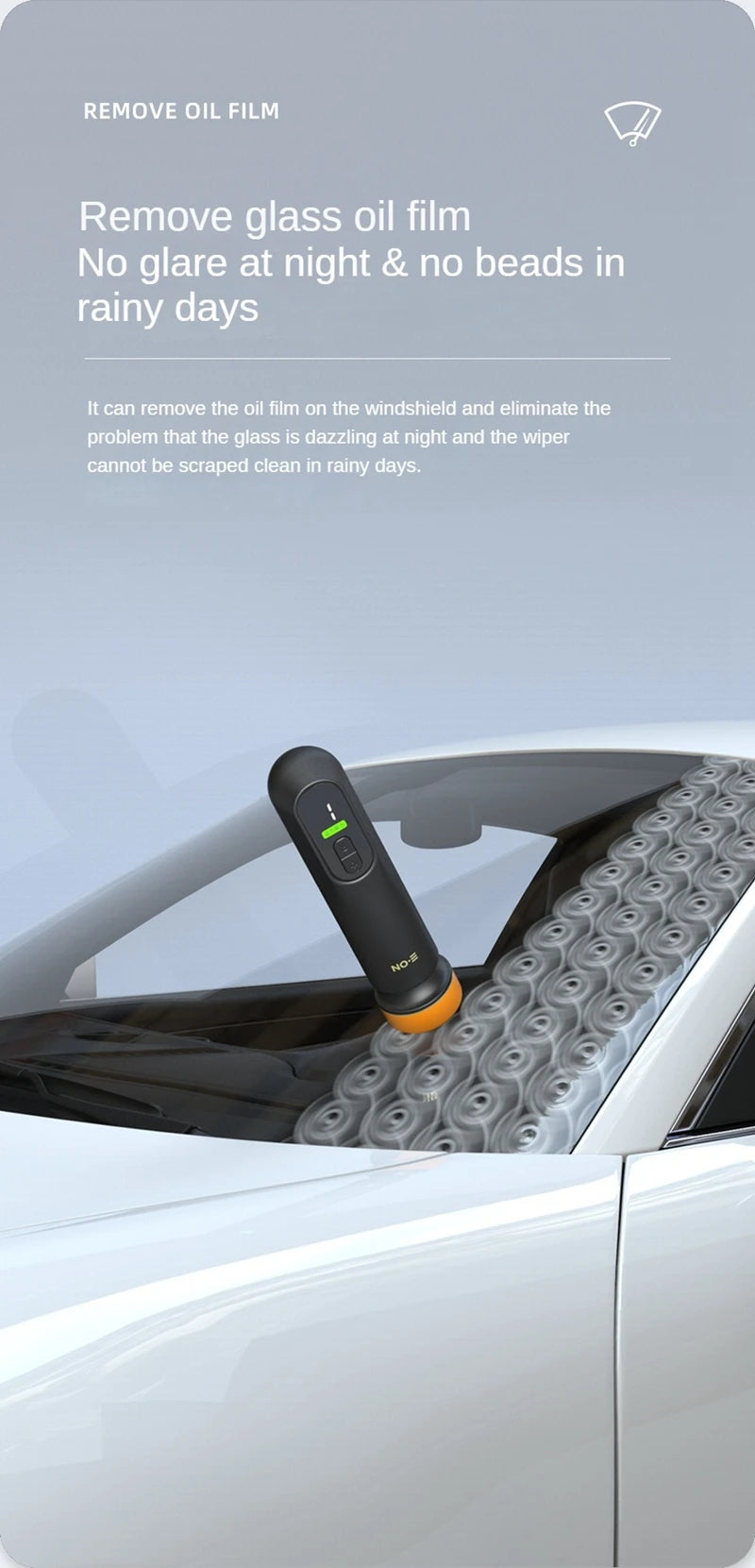 LEIBOO Car Waxing Polishing Sanding Machine 12000RPM Wireless Car Paint Scratch Repair Windscreen Glass Oil Film Remove Machine