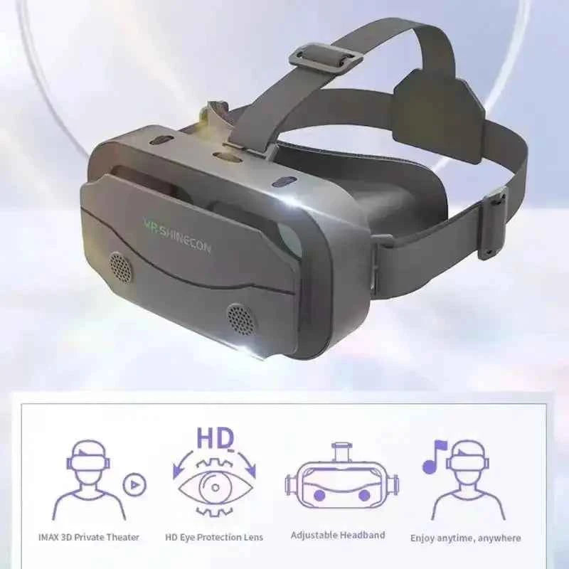 VR Glasses 3D Virtual Reality Headset Devices Helmet Lenses Goggles Smart For Smartphones Phone Cell Mobile Game Viar Viewer Set
