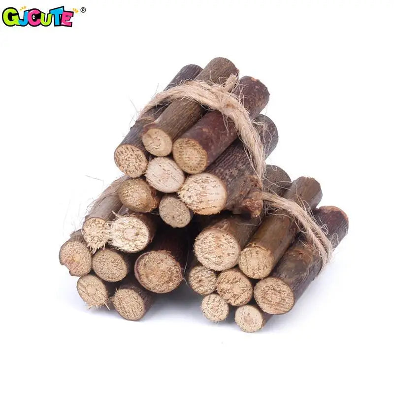 Miniature Firewood and Bonfire Scene Accessories