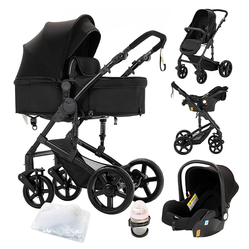 Baby Stroller 3‑in‑1 Lightweight Multifunction Carriage for Newborns