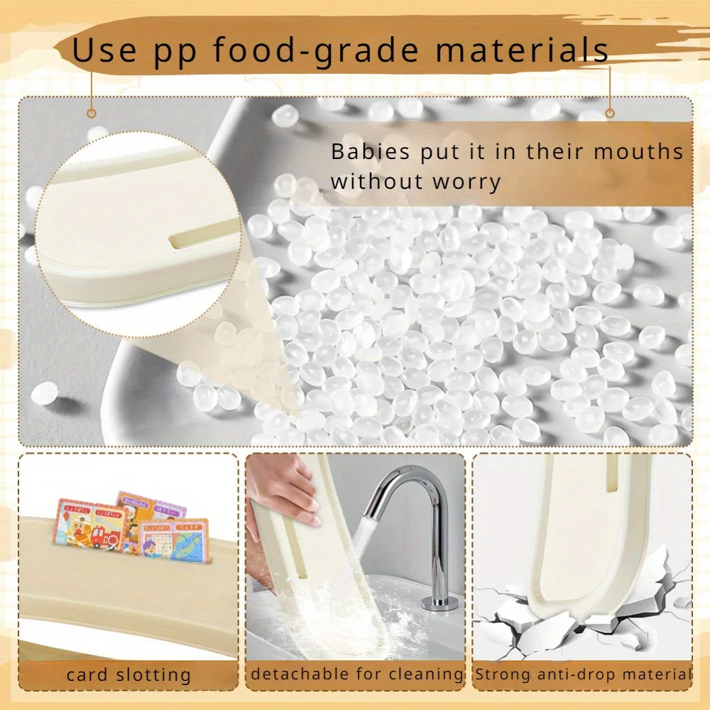 Štýlová a odolná detská vysoká stolička s nastaviteľnou opierkou na nohy a odnímateľnou podložkou