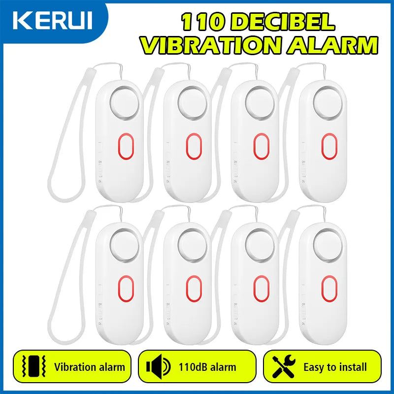 110dB Loud Vibration Detector Alarm for Door and Window