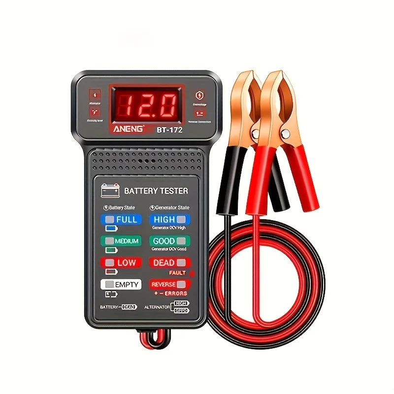 Smart Car Battery Tester, Suitable for Home Self-Checking/Repair Shops, One-Click Diagnosis of Life Span and Capacity, Quick Fault Identification, Intuitive Data Display, Compatible with Multiple Car Models, a Tester That Can