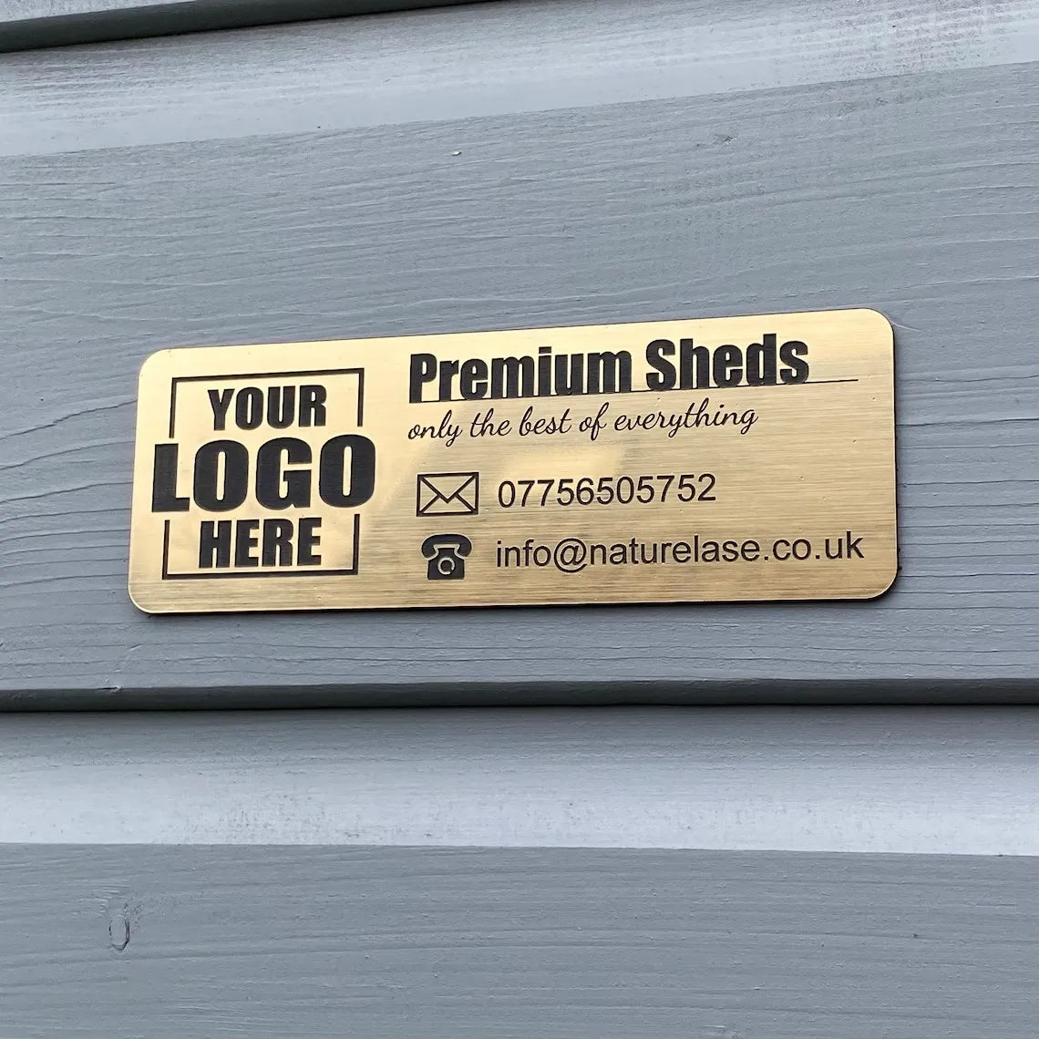 Targa identificativa personalizzata in acciaio inossidabile per cassetta postale e porta