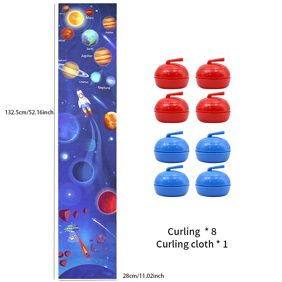 Tafelcurlingspel, opties met acht of zestien stenen