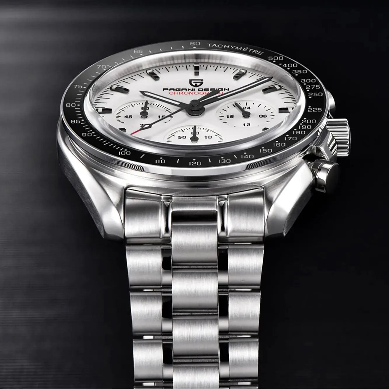 Pagani Design Moonwatch Chronograph Quartz Men's Steel Watch