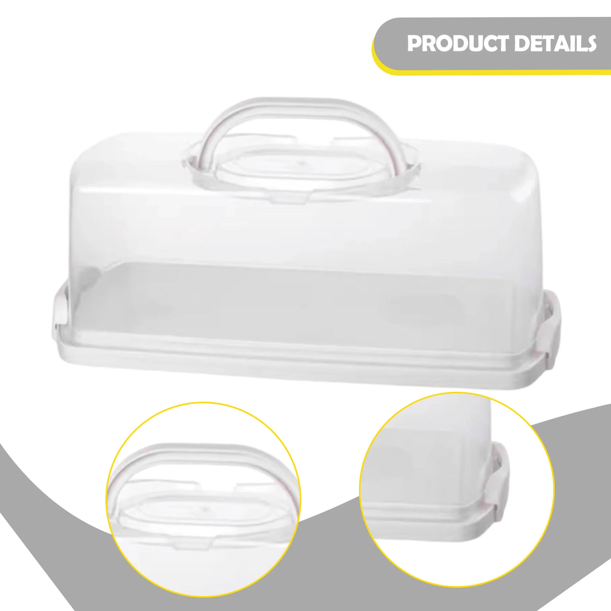 Loaf and Cake Carrier with Clear Lid