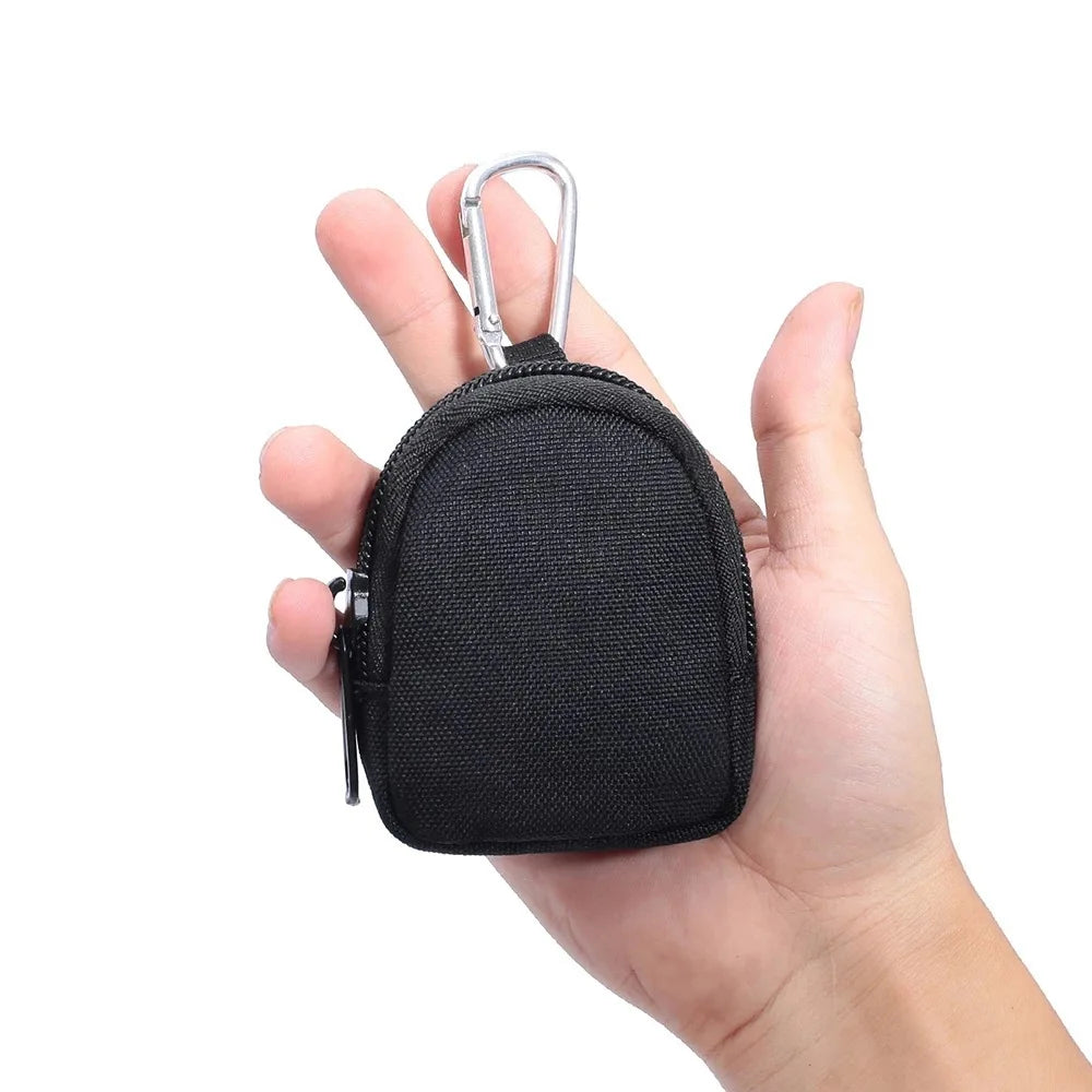 Compacte taille-tas voor sleutels en munten