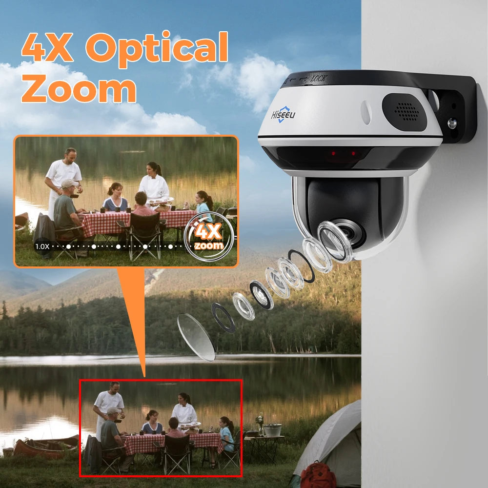 6MP Vandal-Proof PoE IP Dome Security Camera with Zoom