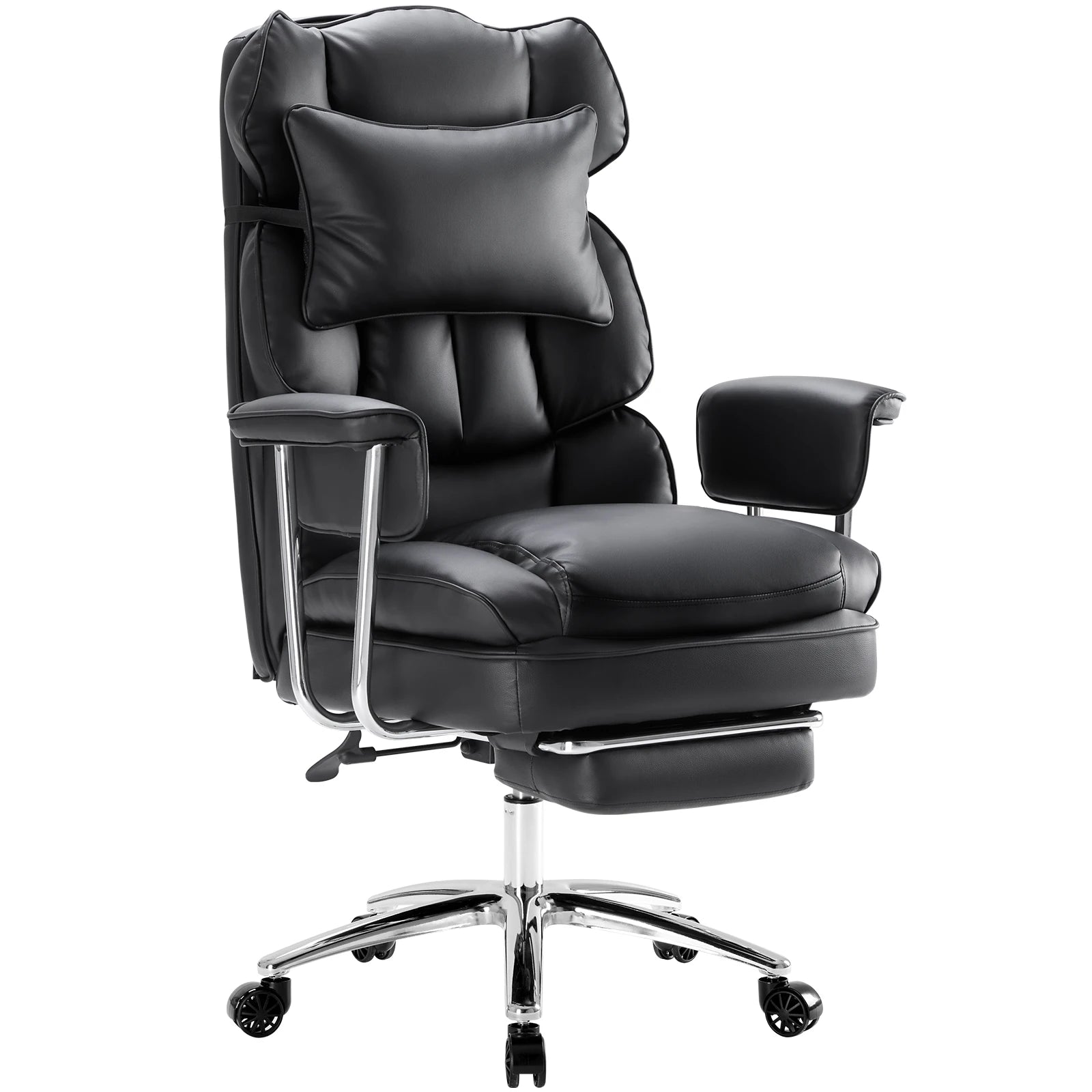 Ergonomic Office Chair with Footrest, Lumbar Support & Recline