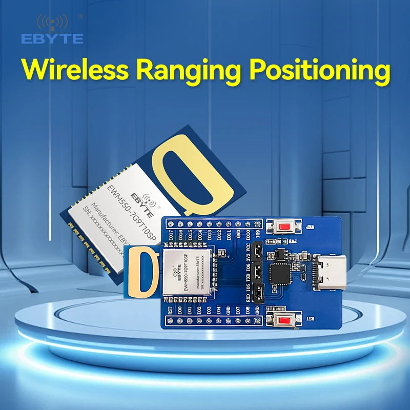Breztolčni moduli za določen položaj brezžični razpon UWB modul ultraširine razdalje meritev UART CH5 CH9 SMD EBYTE EWM550