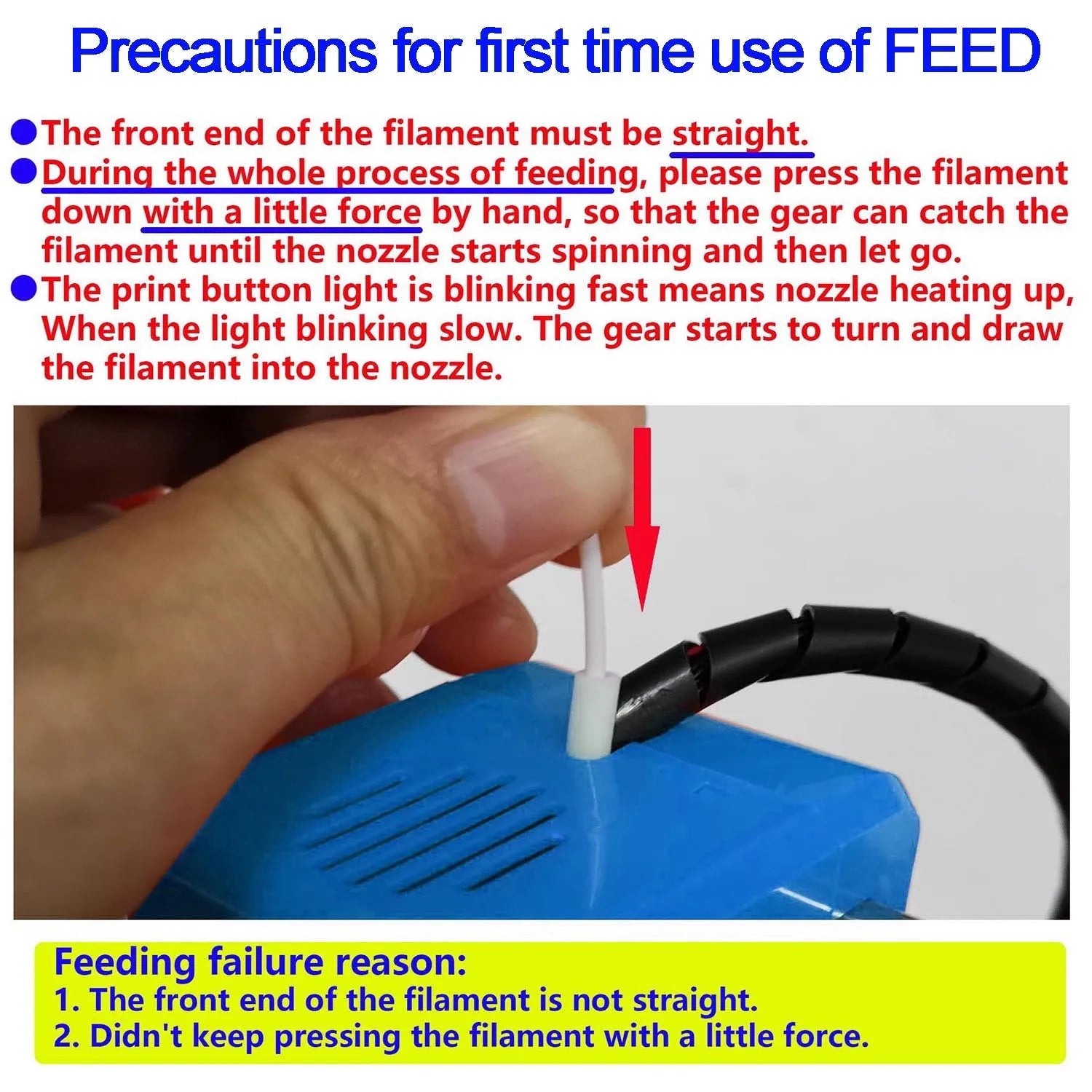 EasyThreed 3D Printer Entry Level Compatible with PLA TPU 1.75mm Filament include Power Adaptor.