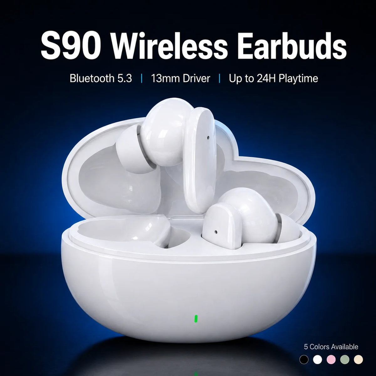 S90 Bluetooth 5.3 Earbuds with Microphone