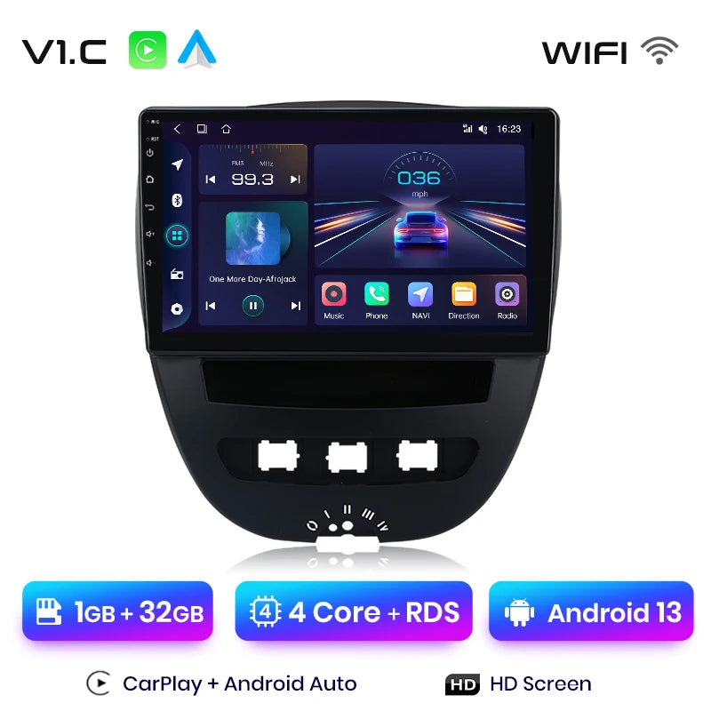Junsun V1 Plus Car Radio with Wireless CarPlay & Android Auto