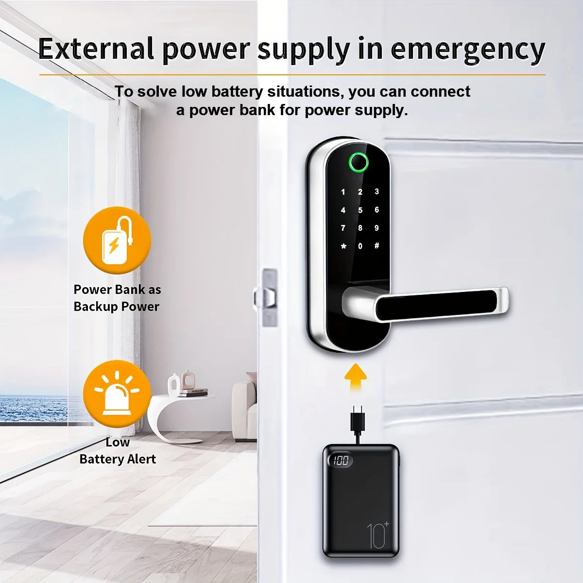 B05 Fingerprint and Keypad Door Lock