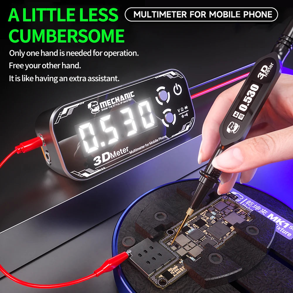 Three-Screen Electronics Multimeter