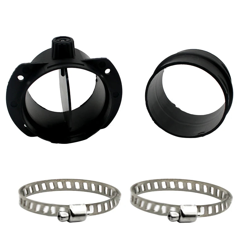 Diesel Parking Heater Air Duct Connector with Adjustable Valves, 60/75 mm