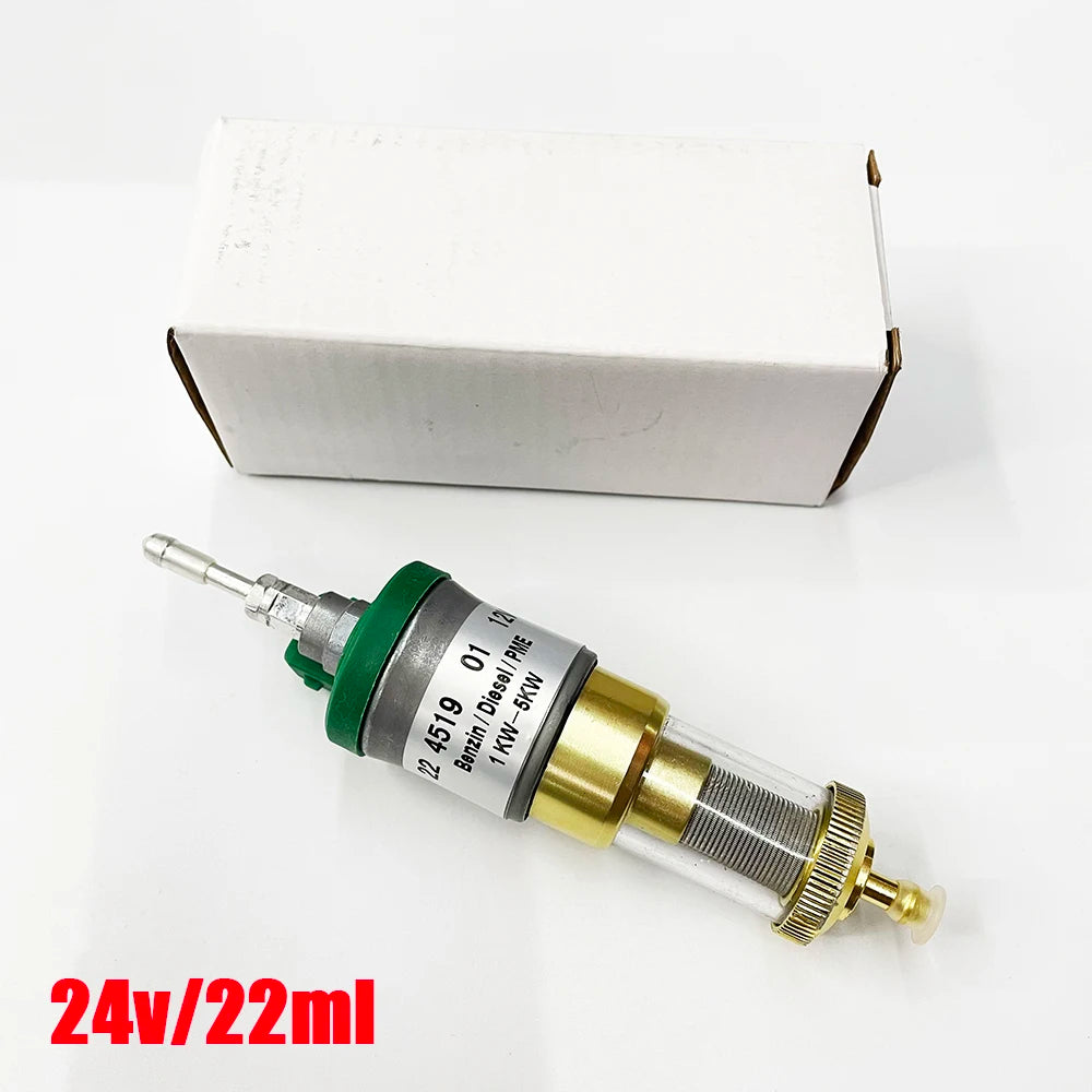 22ml 12V 24V Car Silent Fuel Pump +Bracket Air Heater Diesel Metal Car Heater Fuel Pump Air Parking Heater Accessories