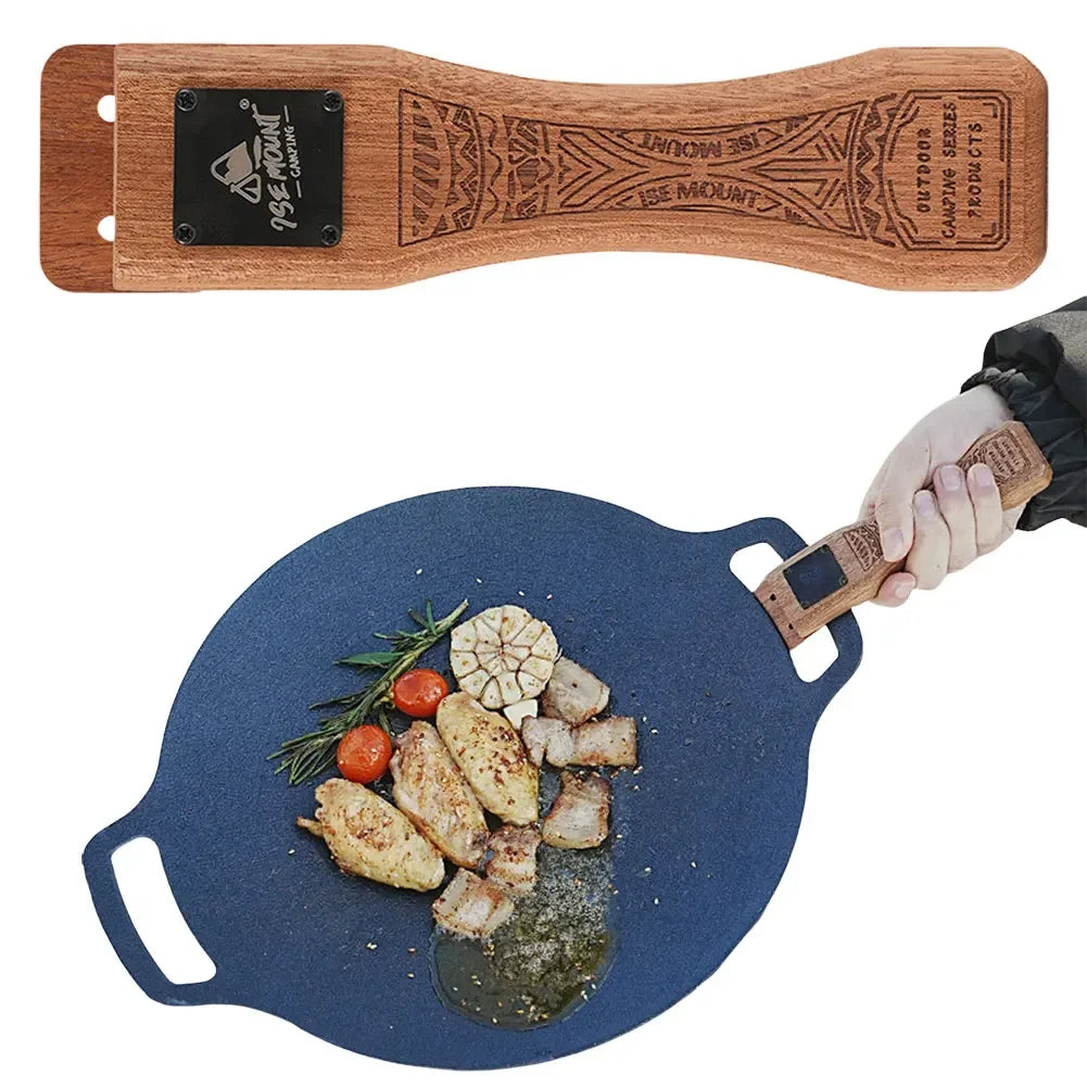 Outdoor Grill Pan Handle Adjustable Insulated Clip