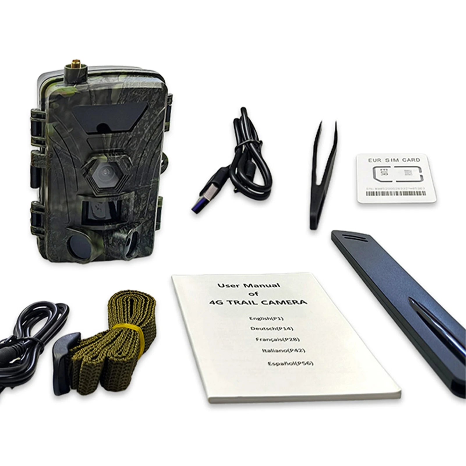 4G Trail Camera 8K Video, 60MP Images, 120° PIR