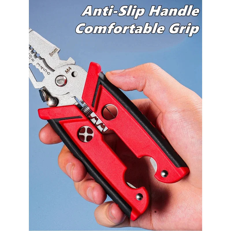 18 in 1 Electrician Pliers Multifunctional Wire Stripper Crimper Cutting Pliers Professional Electrical Repair Hand Tool