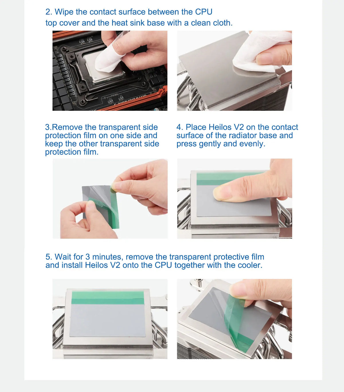 Thermalright 8.5W/MK Heilos Solid Thermal Interface Sheet V2 CPU Thermal Paste Pad Phase change silicone grease sheet